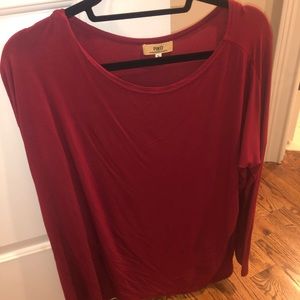 Piko maroon shirt. Long sleeve. Worn twice